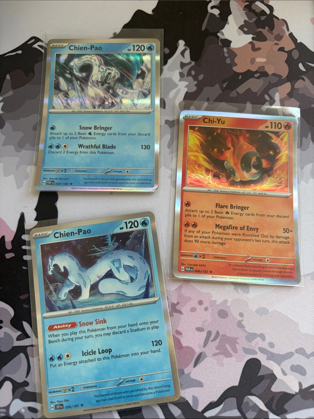 Chien-Pao & Chi-Yu Legendary Holo Pokémon Card Lot ❄️🔥 | 3 Cards ✨5/$25✨